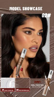 QIBEST Gel transparente para cejas, cera para cejas 2 en 1, cepillo líquido para cejas resistente al agua, tinte negro para cejas, maquillaje de ojos cosmético - details 4