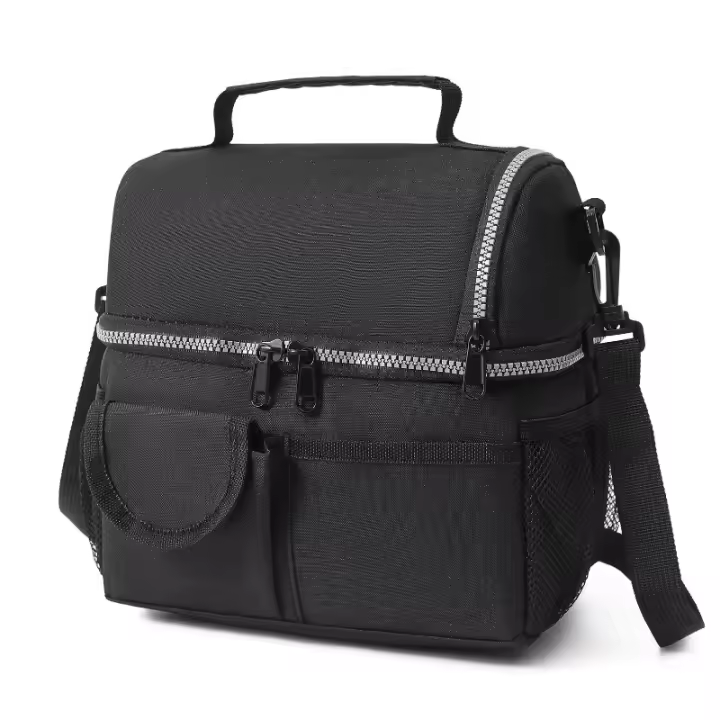 Bolsa Térmica portátil de 10L Caja de comida duradera impermeable de Oficina con aislamiento de Hielo Bolsa de Cena Oxford para acampar - 1