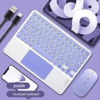 Teclado táctil inalámbrico recargable, 10 pulgadas, portátil, para iPad, tableta, teléfono, PC, magnético, Bluetooth, con ratón - details 15