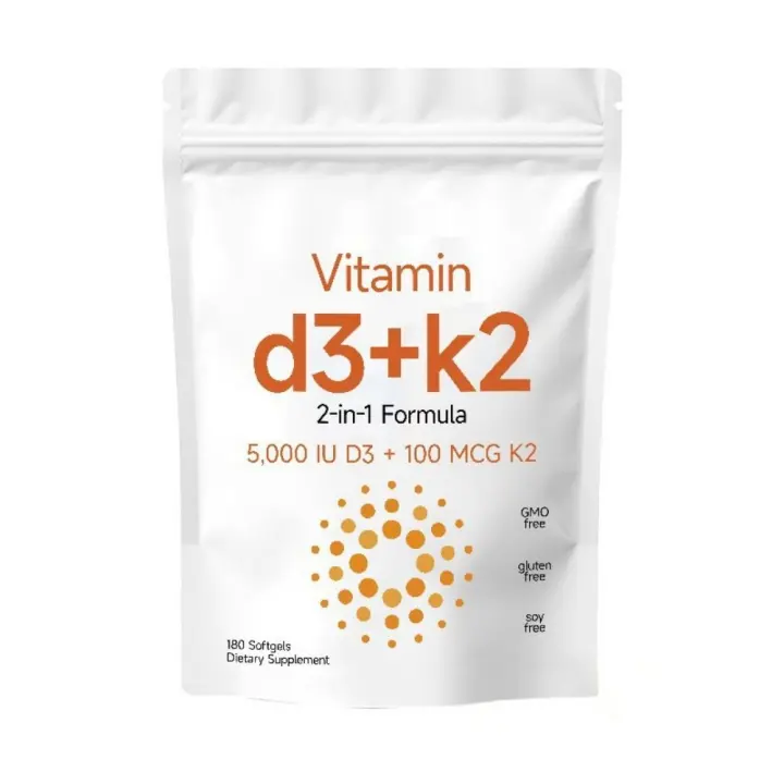 Vitamina D3 + K2 180 Cápsulas Blandas180 Cápsulas - 1