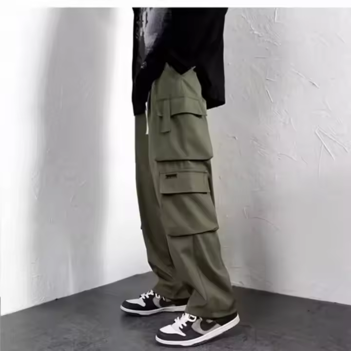 Pantalones de chándal para hombre, ropa deportiva de gimnasio, talla grande, moda Y2K, ropa holgada. - 1