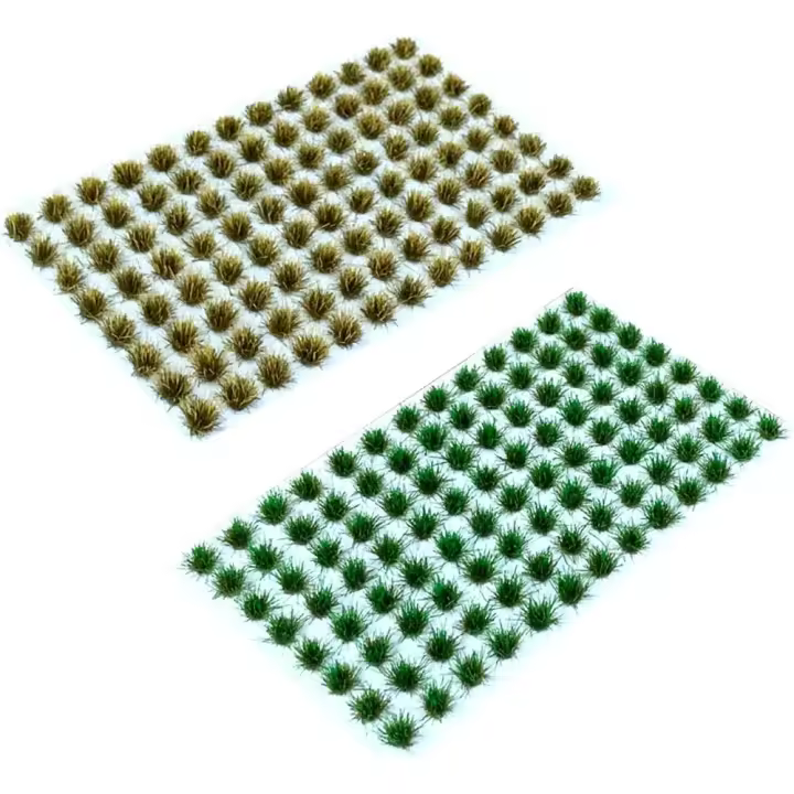 Modelo de Césped Estática en Miniatura 208 Piezas Accesorios de Hierba Estática para Wargame, Escenografía Ferroviaria - 1