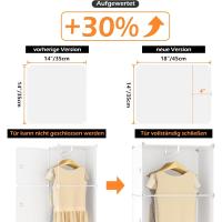 Armario Modular, Guardarropa portátil de 20 Compartimentos para Dormitorio, Armario con Barra para Colgar Ropa, Compartimentos más Profundos Aptos para Perchas - details 4