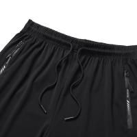 Pantalones cortos de seda de hielo para hombre, Pantalones cortos informales de gran tamaño, ropa de playa, cintura elástica, para verano - details 6