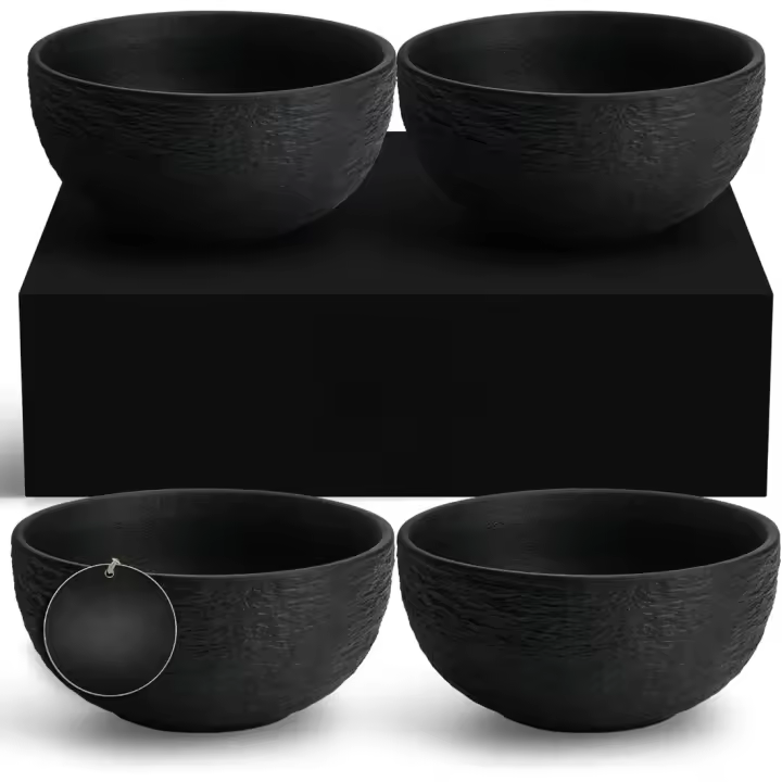 Juego de Cuencos de Cerámica de 750 ml 15 x 15 x 7 cm Ideal para Ensaladas, Sopas, Cereales - 1