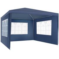 Carpa de Fiesta Robusta Paneles Laterales de 3m Pabiloncito de Jardín Impermeable con Ventanas - details 7