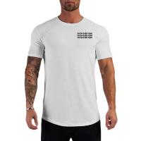 Camiseta deportiva de manga corta para hombre, Camisa de algodón con estampado de Faith Over Fear, ajustada, transpirable, para entrenamiento - details 9