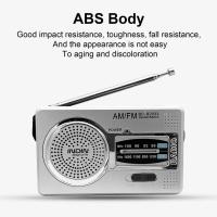 Radio FM Portátil R2048 Antena Telescópica de Bolsillo, Mini Radio AM FM Multifuncional, Alimentada por Batería, Ideal para Ancianos, Kit de Supervivencia - details 1
