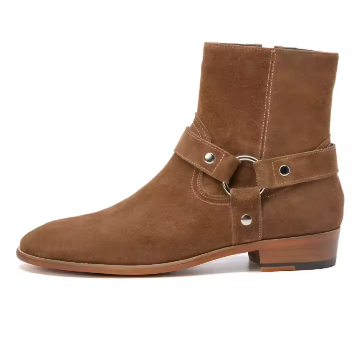 Botas tobilleras Chelsea y Chuka para ocasiones formales para hombre para bodas o uso durante todo el año de zapatos de cuero para hombre - 1