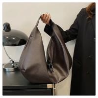 Bolsos de hombro grandes negros para mujer, bolso de compras grande, bolso cruzado de cuero suave de calidad de Color sólido, bolso de mano de viaje para mujer - details 26