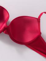 Conjunto De 5 Sujetadores Acolchados, Cómodos Y Sencillos, Y Realce Con Aro, Lencería Y Ropa Interior Para Mujeres - details 1