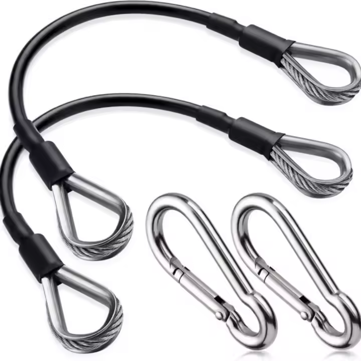 Cable de extensión de gimnasio de acero inoxidable, hebilla de escalada, Cable de extensión de Fitness multifuncional, cuerda de alambre profesional - 1