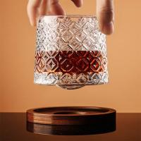 Regalo creativo con taza de cristal Base, rotación 360, vaso de whisky giratorio de 300ML, vaso de cristal para ron - details 2