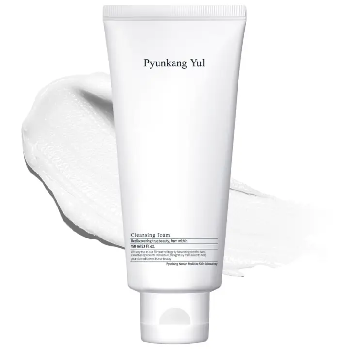 PYUNKANG YUL Espuma limpiadora - Limpiador facial coreano para todo tipo de piel - Limpiador facial sin irritación extraído de coco - Piel hidratada y creación de barrera de humedad después de la limpieza - 5.1 Fl. Oz - 1