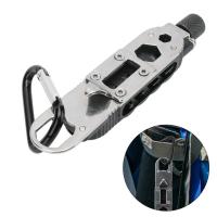 Mini destornillador multifuncional para exteriores EDC, forma de llavero, herramienta de reparación de acero portátil - details 8