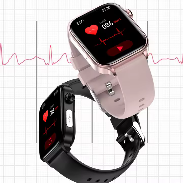 MOV Reloj inteligente ET570, dispositivo con detección de frecuencia cardíaca, Bluetooth, Llamada, función SOS, entrenamiento respiratorio, HD, novedad de 2024 - 1