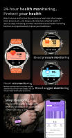 Reloj inteligente militar LIGE para hombre, Batería grande de 760mAh, linterna LED, brújula, pantalla HD de 1,8 ", frecuencia cardíaca, resistente al agua, llamada BT, reloj inteligente - details 10