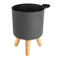 Sistema automático de riego y drenaje de plantas con patas de madera, ETA circular para pies, hierbas, bonsái de guardería, moderno - details 19