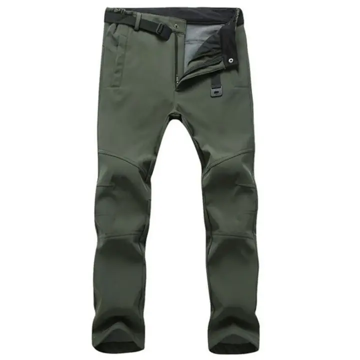 Pantalones De Hombre Para Invierno Impermeables Y Confortables Con Capucha Para Viajes Camping Senderismo Esquí Tácticos De Poliéster - 1