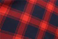Women plaid print long sleeve vintage a line party dress v neck - details 23
