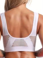 Sujetador deportivo con almohadillas incorporadas, transpirable, alta elasticidad, sin aros, perfecto para yoga, fitness, correr - details 30