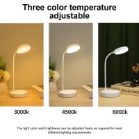 Lámpara LED de mesa recargable por USB, luz ajustable, Flexible, cuello de cisne, protección ocular, lámpara de lectura - details 7