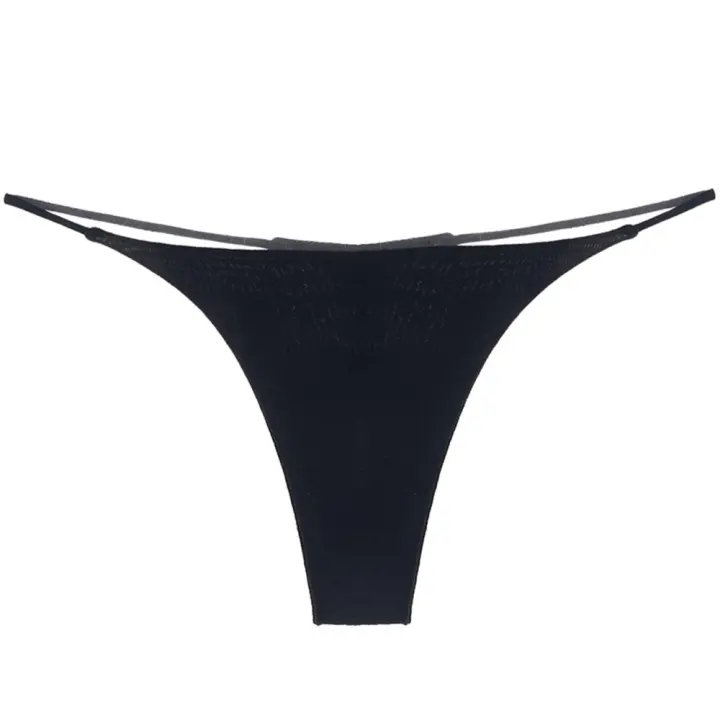 Bikini sexy para mujer, tangas finas de algodón con tiras, ropa interior, bragas, tangas - 1