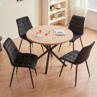 EGOONM, un juego de 4 sillas de comedor de terciopelo, patas de Metal, silla moderna y cómoda para cocina, dormitorio, sala de estar, muebles para el hogar - details 13