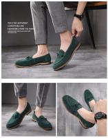 Zapatos de hombre Estilo británico Versátil Cuero genuino Arco Moda Punta puntiaguda Cierre sin cordones PU - details 6