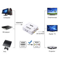 Convertidor HDMI compatible con RCA AV/CVBS L/R, decodificador de Audio y vídeo, 1080P, MINI HD2AV, compatible con NTSC, salida PAL HD a AV - details 1
