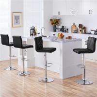 Juego de 2 Taburetes de Bar Altura Ajustable 92-113,5cm Sillas de Bar Asientos Giratorios Diseño Moderno Taburetes Altos Negro - details 8