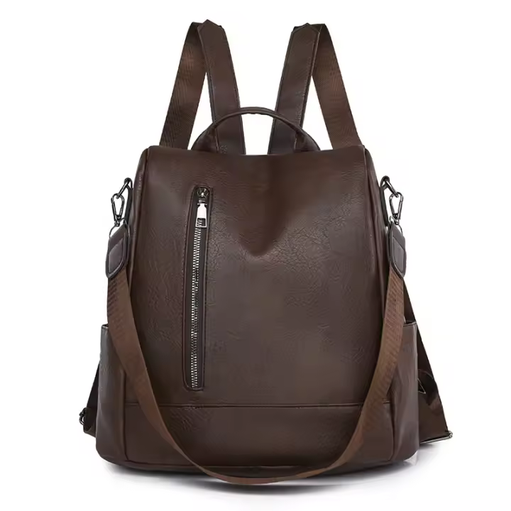 Mochila Pequeña de cuero para Mujer, Bolso de viaje informal, antirobe, iPad, mini mochila Escolar - 1