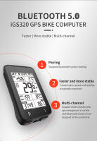 iGPSPORT iGS320 Computadora de Bicicleta con Navegación de Ruta GPS, Bluetooth y Notificaciones Inteligentes ANT+, Velocímetro Inalámbrico - details 2