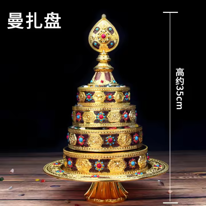 Artículos esotéricos tibetanos Aleación de cobre Shuman Zhaman Da Panman Chalo Oro Plata - 1