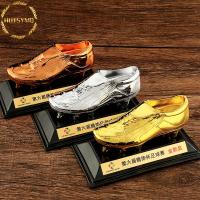Trofeo del máximo goleador del partido de fútbol, ​​Premio Golden Boot, tres de oro, plata y bronce, suministros para fanáticos - details 0