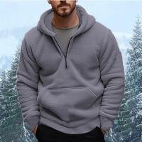 Chaqueta de forro polar con capucha para hombre para otoño e invierno - details 4