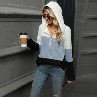 Sudadera con capucha con cremallera para mujer, suéter suelto de manga larga, tops de moda, - details 6