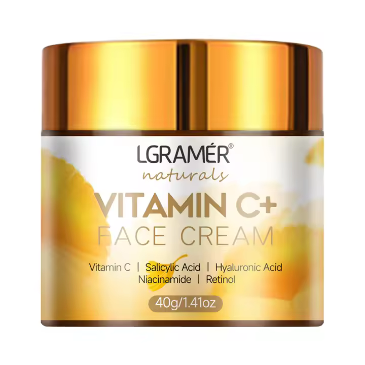 Crema facial con vitamina C, Retinol, suave, antiarrugas, humectante, reafirmante, hialurónico, aclarante, reparador, crema blanqueadora para el cuidado de la piel - 1