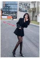 Tacones altos nuevos Park Caiying mismo metal cabeza cuadrada tacón delgado sandalias negras hermana imperial zapatos individuales - details 4