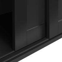 Aparador Buffet Cocina Aparador para Salon con Puerta Corredera Vitrinas de Estrecho para Salón Sala de Estar 106x33x63cm Blanco - details 16