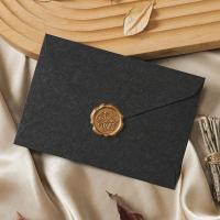 Juego de sobres Vintage, tarjeta de invitación, sobre de piel de oveja, sobre de agradecimiento, sello bronceado, tarjeta de felicitación Retro romántica, 10 Uds. - details 9