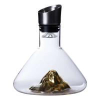 Botella de whisky y iceberg dorado de 1,5 litros, tarro de vidrio hecho a mano sin plomo, dispensador de vino espesado, accesorios de bar - details 13