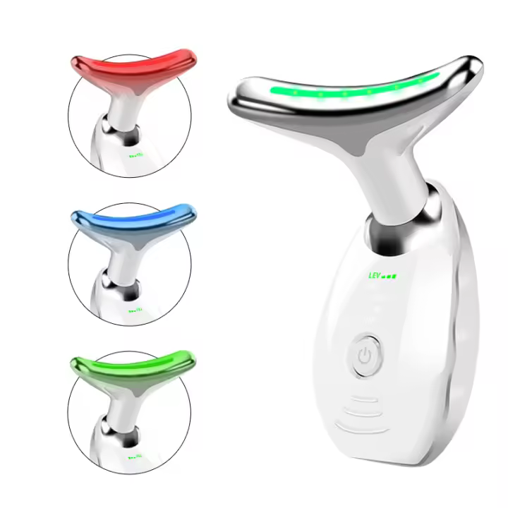 Masajeador Facial Terapia de Luz Roja, 3 Modos de Masaje, Vibración y Calor para Cuidado de la Piel - 1