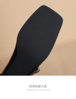 Nuevos zapatos versátiles de tacón delgado, con parte superior plana y una sola correa con temperamento. - details 7