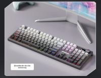 LT104 Teclado Tri-Modo RGB Personalizado Inalámbrico 2.4G Bluetooth Teclado Mecánico de Oficina - details 17