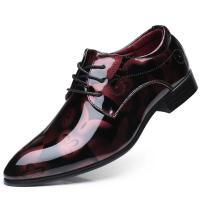 Zapatos Oxford con Patrón Floral para Hombres, calzado Formal con Cordones, Planos, Fiesta de Negocios - details 9