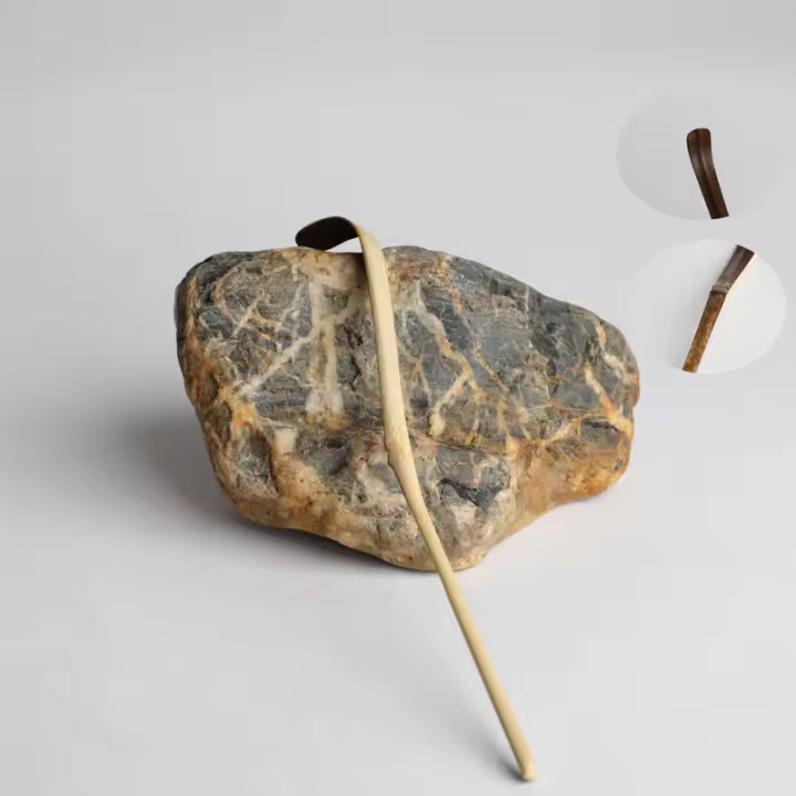 Batidor de té de bambú, utensilio de polvo de té verde, punto Matcha, herramienta a juego - 1