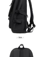 Mochila impermeable de poliéster para hombre, morral sencillo de 15 pulgadas, de Color sólido, a la moda, para ordenador de estudiante y pareja - details 27