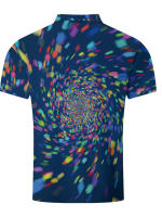 Novedad de verano, Polo colorido con botones de solapa y manga corta informal con estampado Digital de Whirlpool para fiesta informal para hombre - details 1