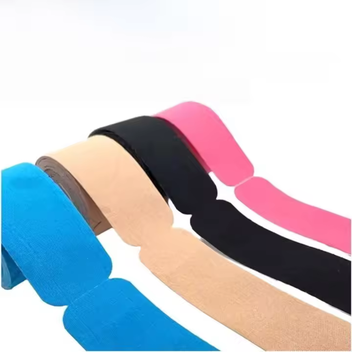 Cinta de kinesiología precort de 5cm x 5m, parche elástico para ejercicio muscular tipo I, cinta intramuscular deportiva impermeable y transpirable para - 1